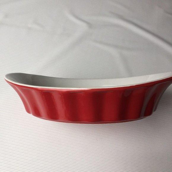 Crofton Kitchen Crofton Stoneware Casserole Oven Baking Dish Red